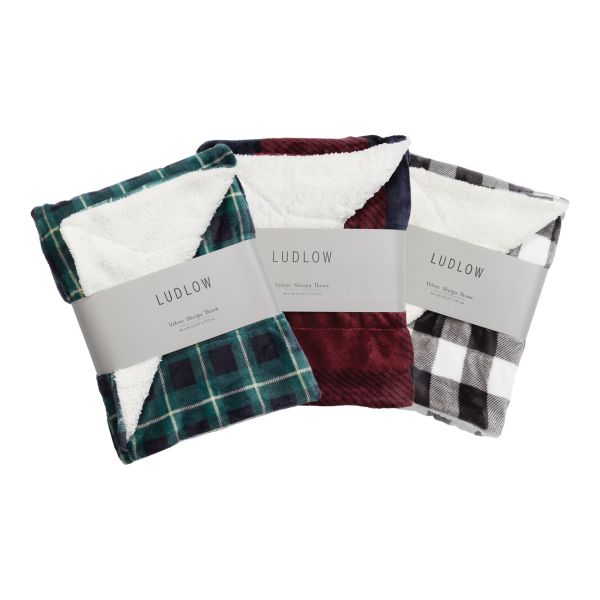 Plush Velvet Throw Assorted