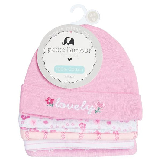 Baby Caps Cotton  5-Pack for Baby Girl