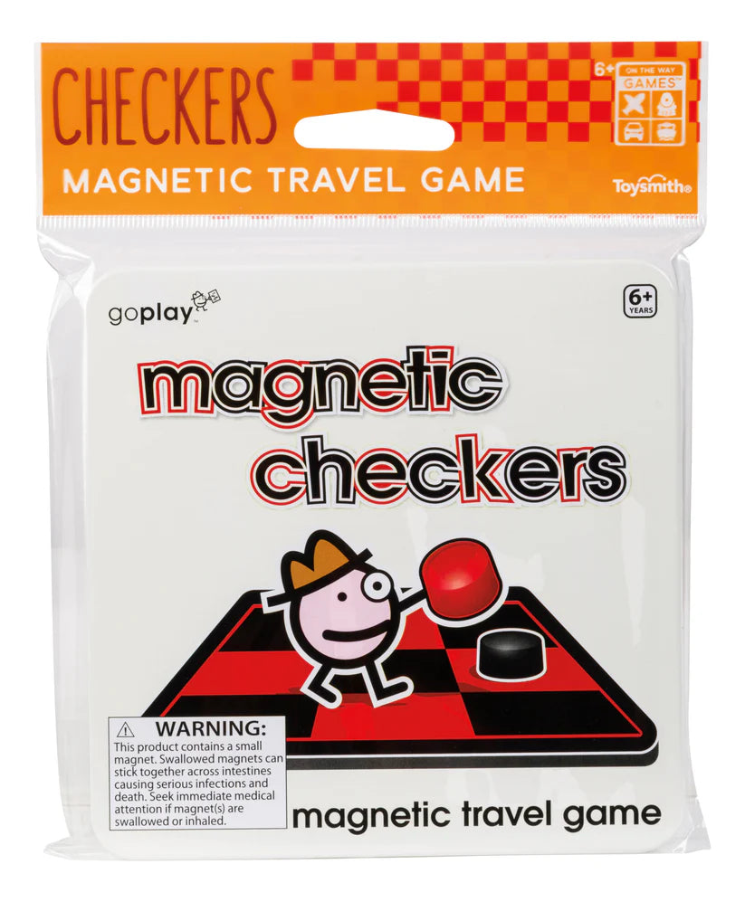 This stylish collection includes an assortment of checkers, bingo, four in a row, tic tac toe, fishing, and hangman magnetic travel games. You’ll get a variety of 4 per game that fit in this colorful 24-item display box. Each game comes in a 5.5 x 0.5-inch tin container that helps keep all the game pieces in 1 place. And since each game is magnetic, pieces won't shift around or fall out.