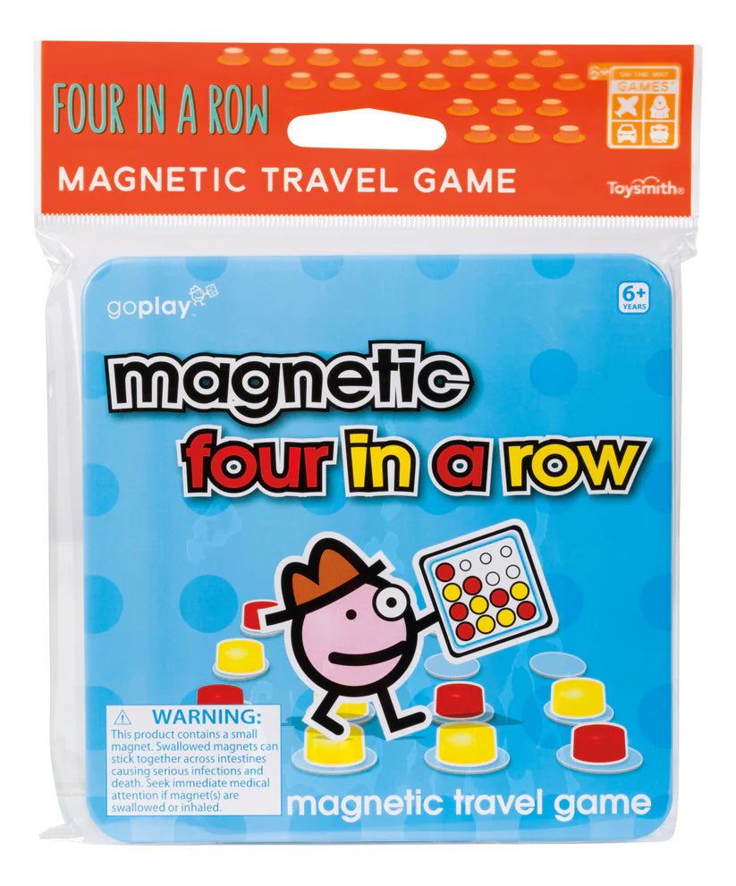 This stylish collection includes an assortment of checkers, bingo, four in a row, tic tac toe, fishing, and hangman magnetic travel games. You’ll get a variety of 4 per game that fit in this colorful 24-item display box. Each game comes in a 5.5 x 0.5-inch tin container that helps keep all the game pieces in 1 place. And since each game is magnetic, pieces won't shift around or fall out.