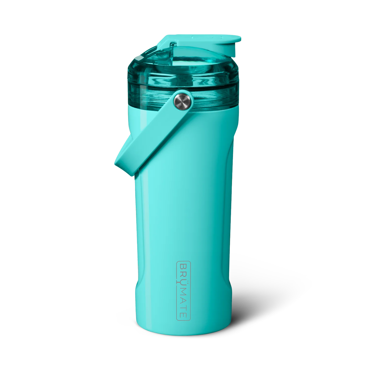 The MultiShaker is made for elevating your fitness journey. Our built-in patent-pending agitator blends your shakes, greens, and powders without any clumps, while also serving as a water infuser for herbs and fruits. It includes our BevGuard™ insulation to keep ice for 24+ hours, a spill-proof MagFlip™ lid, volume markings on the inside, a durable silicone handle, a non-slip base, and the ability to interchange tops with our MÜV or Straw Lids, making it perfect for any workout or adventure.(Aqua)