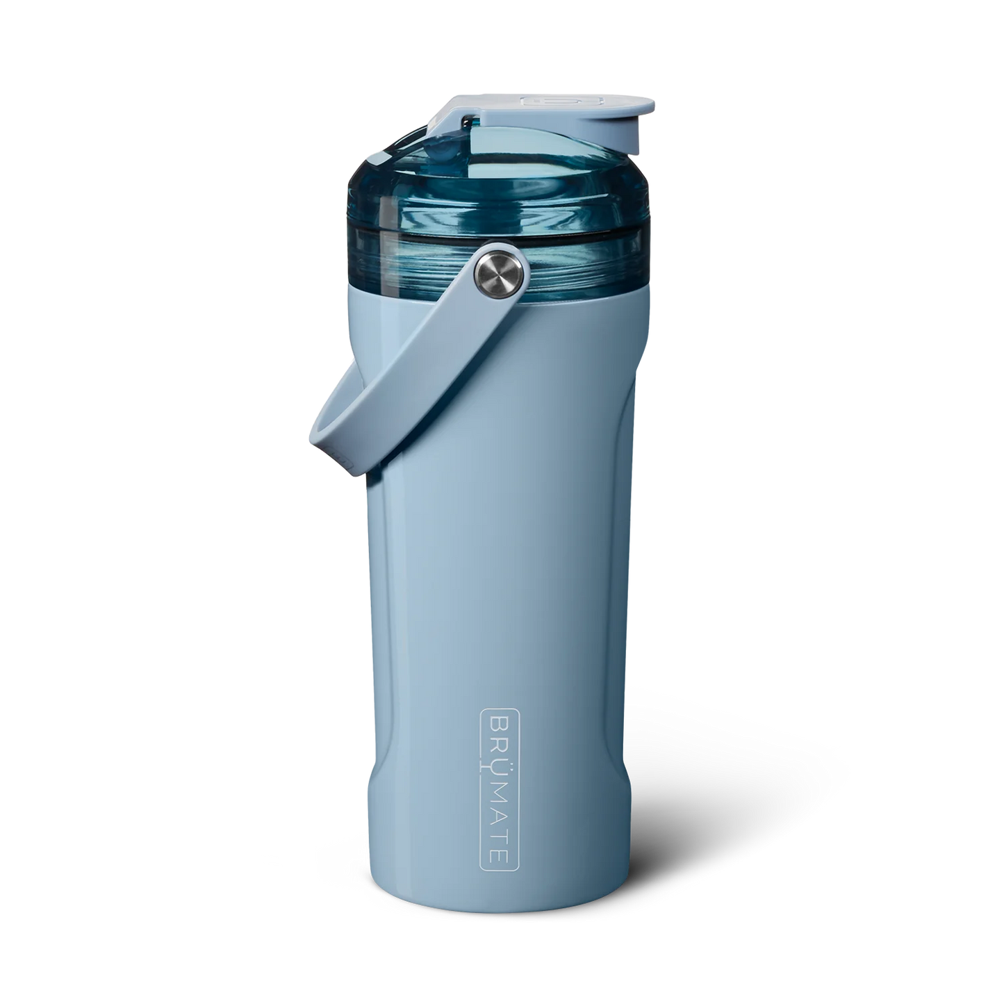 The MultiShaker is made for elevating your fitness journey. Our built-in patent-pending agitator blends your shakes, greens, and powders without any clumps, while also serving as a water infuser for herbs and fruits. It includes our BevGuard™ insulation to keep ice for 24+ hours, a spill-proof MagFlip™ lid, volume markings on the inside, a durable silicone handle, a non-slip base, and the ability to interchange tops with our MÜV or Straw Lids, making it perfect for any workout or adventure.(denim)