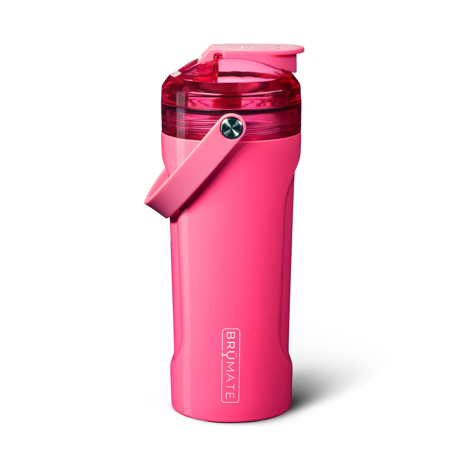 The MultiShaker is made for elevating your fitness journey. Our built-in patent-pending agitator blends your shakes, greens, and powders without any clumps, while also serving as a water infuser for herbs and fruits. It includes our BevGuard™ insulation to keep ice for 24+ hours, a spill-proof MagFlip™ lid, volume markings on the inside, a durable silicone handle, a non-slip base, and the ability to interchange tops with our MÜV or Straw Lids, making it perfect for any workout or adventure.(neon pink0