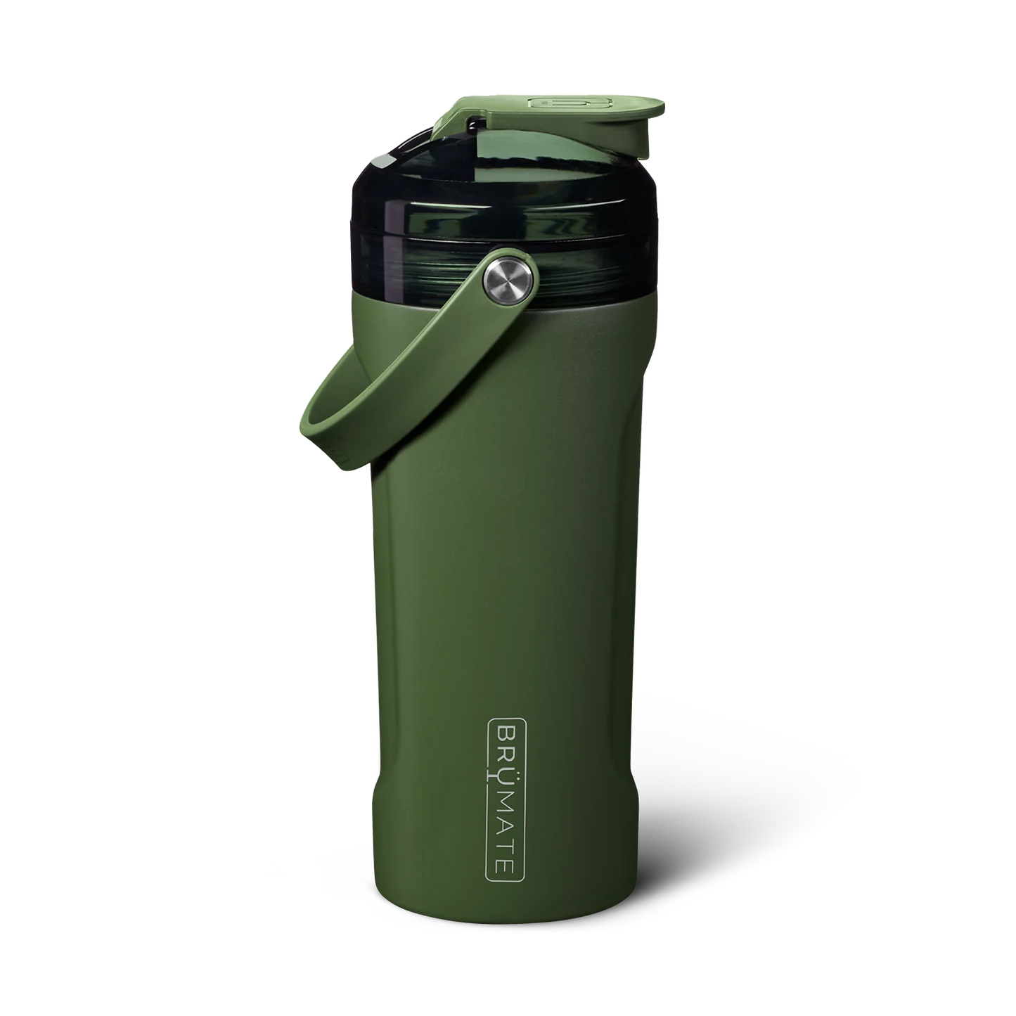 The MultiShaker is made for elevating your fitness journey. Our built-in patent-pending agitator blends your shakes, greens, and powders without any clumps, while also serving as a water infuser for herbs and fruits. It includes our BevGuard™ insulation to keep ice for 24+ hours, a spill-proof MagFlip™ lid, volume markings on the inside, a durable silicone handle, a non-slip base, and the ability to interchange tops with our MÜV or Straw Lids, making it perfect for any workout or adventure.(Od Green)