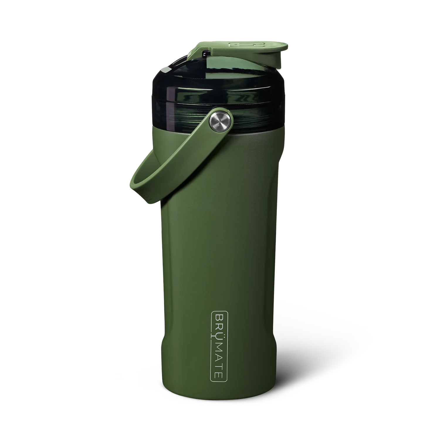 The MultiShaker is made for elevating your fitness journey. Our built-in patent-pending agitator blends your shakes, greens, and powders without any clumps, while also serving as a water infuser for herbs and fruits. It includes our BevGuard™ insulation to keep ice for 24+ hours, a spill-proof MagFlip™ lid, volume markings on the inside, a durable silicone handle, a non-slip base, and the ability to interchange tops with our MÜV or Straw Lids, making it perfect for any workout or adventure.(Od Green)