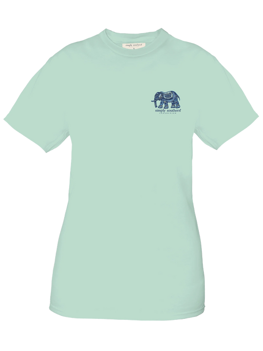Simply Southern Be Strong & Courageous Elephant T Shirt